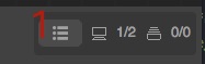 Show/hide batch processing panel