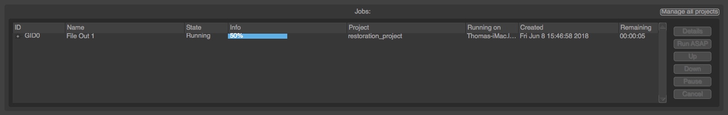 The Processing Panel