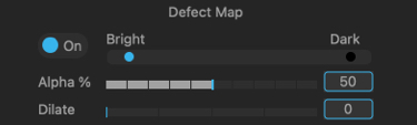 Digital Wet Gate's Defect Map settings