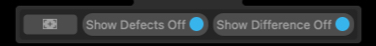Digital Wet Gate's display controls