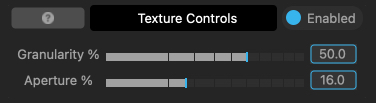 Digital Wet Gate's Texture Controls