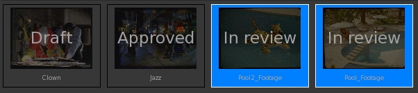 Clips with different user defined attributes